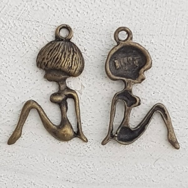 Breloque Enfant N&deg;50 Fille Bronze