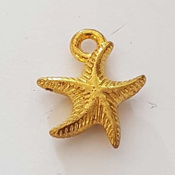 Breloque Etoile De Mer N&deg;05 Dor&eacute;