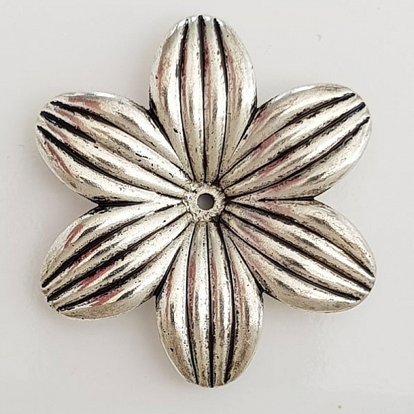 Breloque Fleur CCB N&deg;002 Argent