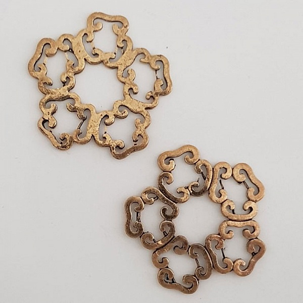 Breloque Fleur M&eacute;tal N&deg;022