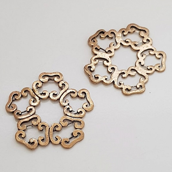 Breloque Fleur M&eacute;tal N&deg;022