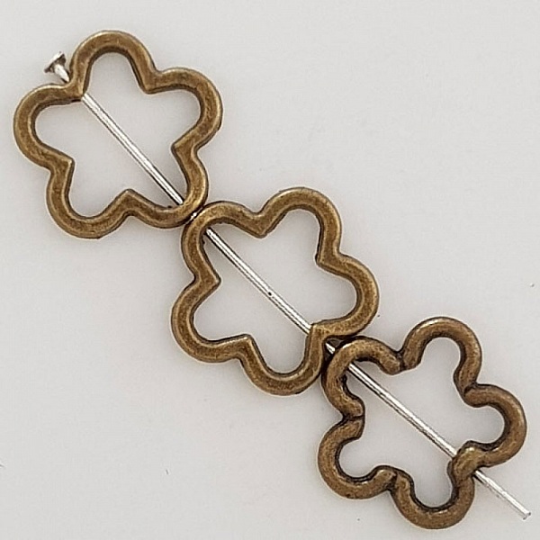 Breloque Fleur M&eacute;tal N&deg;031 Bronze