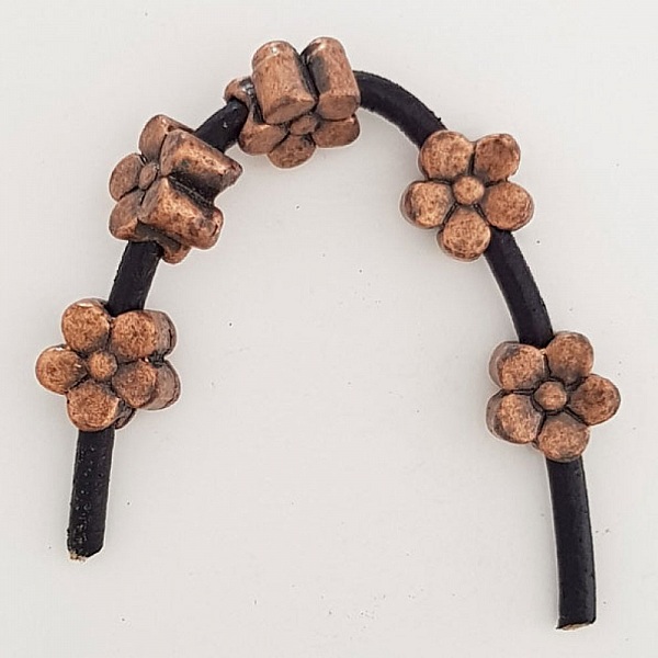 Breloque Fleur M&eacute;tal N&deg;034 Cuivre