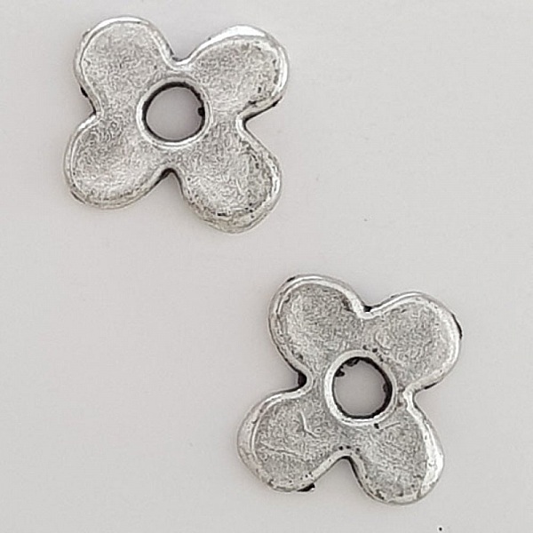 Breloque Fleur M&eacute;tal N&deg;111 Argent