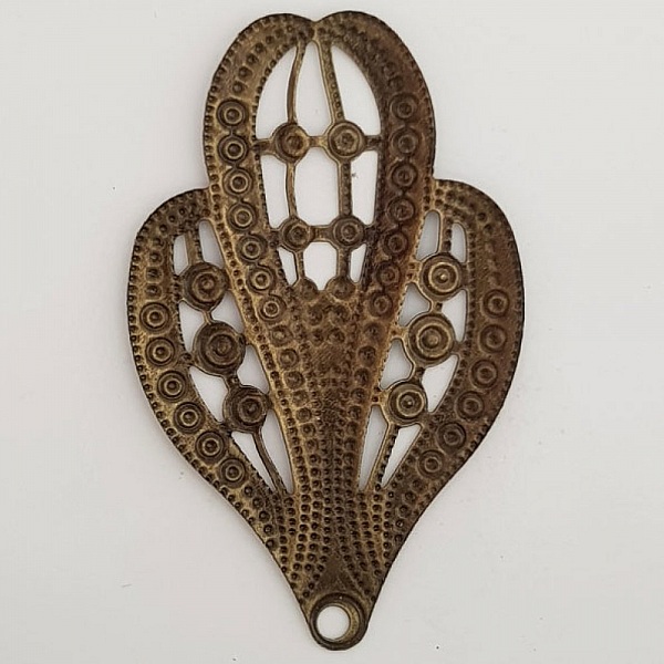 Breloque Fleur M&eacute;tal N&deg;118 Bronze