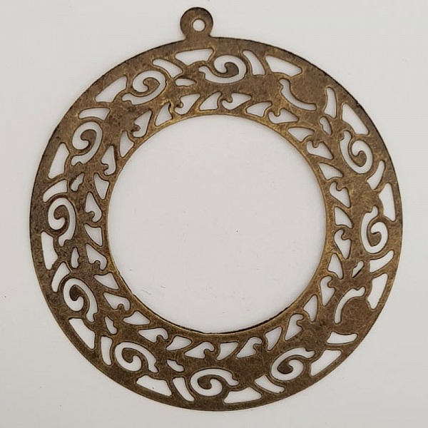 Breloque Fleur M&eacute;tal N&deg;119 Bronze