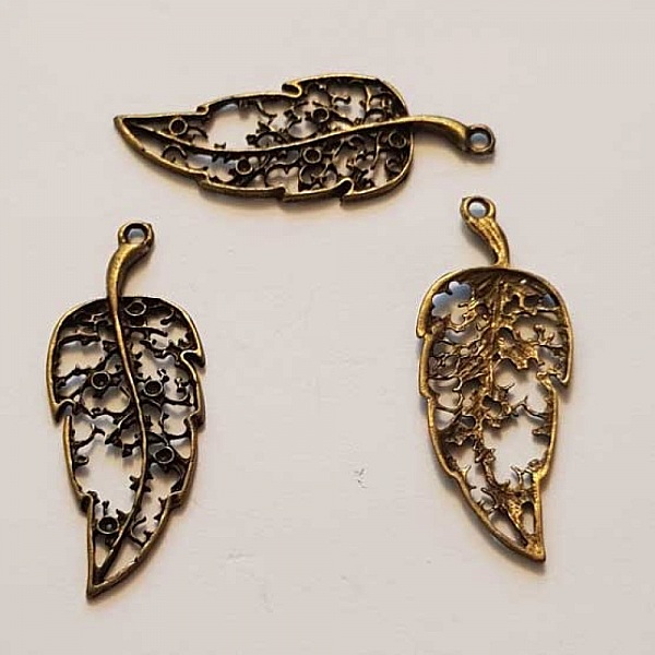 Breloque Fleur M&eacute;tal N&deg;145 Bronze 03