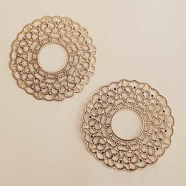 Breloque Fleur M&eacute;tal N&deg;171 Argent