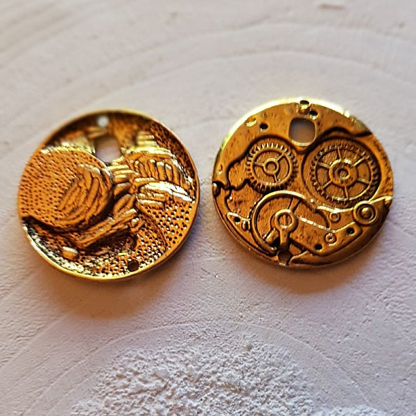 Breloque M&eacute;canisme Horloge N&deg;03 x 10 pi&egrave;ces