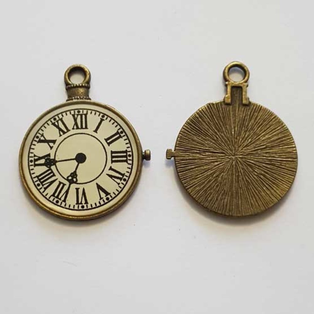 Breloque Mécanisme Horloge N°18 Bronze