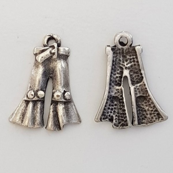 Breloque Pantalon N&deg;02 Argent.