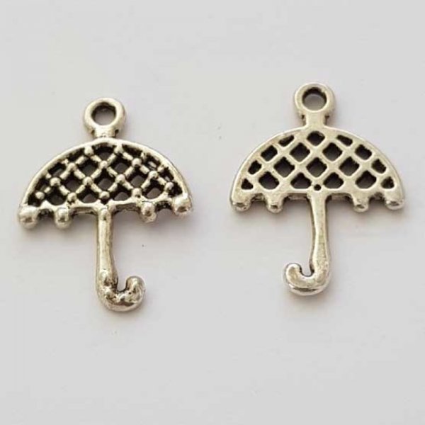 Breloque Parapluie N&deg;06 Argent