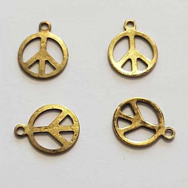 Breloque Peace & Love N&deg;13 Dor&eacute;