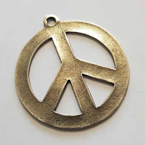 Breloque Peace & Love N&deg;16 Argent