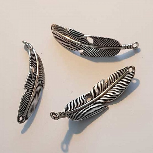 Breloque Plume N&deg;15 Argent