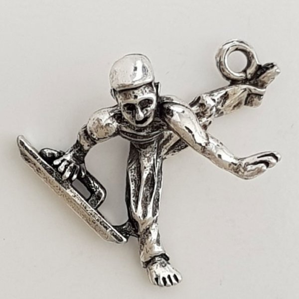 Breloque Sport Cheval D'Ar&ccedil;on Argent