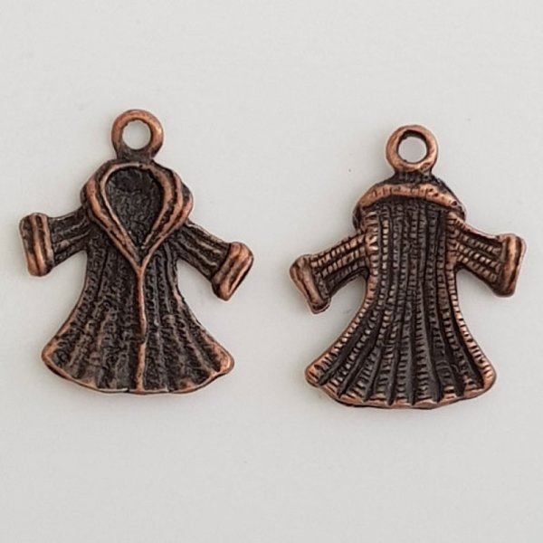 Breloque V&ecirc;tement Veste N&deg;01 Cuivre.