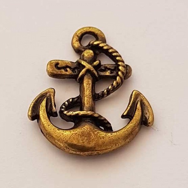 Breloque ancre N&deg;07 Vieil Or