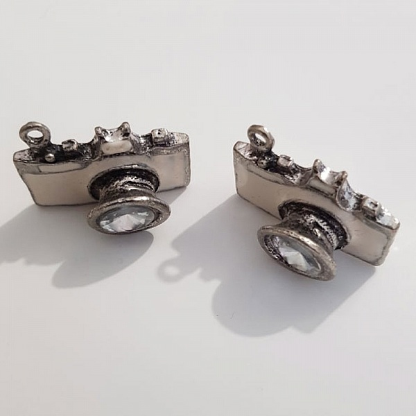 Breloque appareil photo N&deg;05 Argent