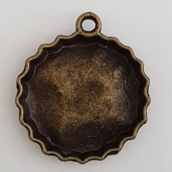 Breloque capsule Bouteille N&deg;00 cuisine Bronze