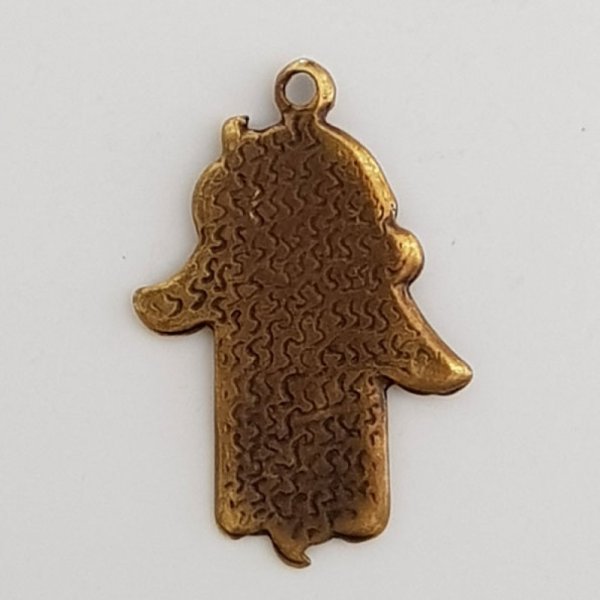 Breloque forme main Hamsa N&deg;03 Bronze