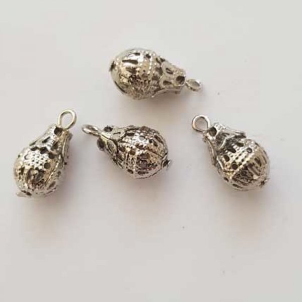 Breloque goutte ajour&eacute; Argent N&deg;01-02