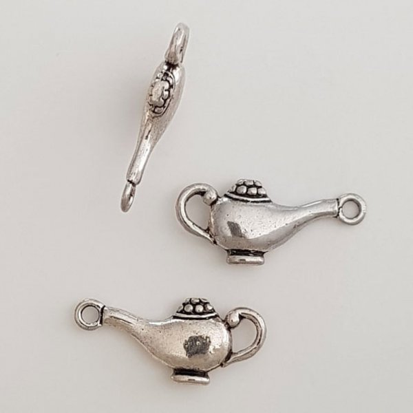 Breloque lampe du g&eacute;nie d'Aladin - Lampe &agrave; huile