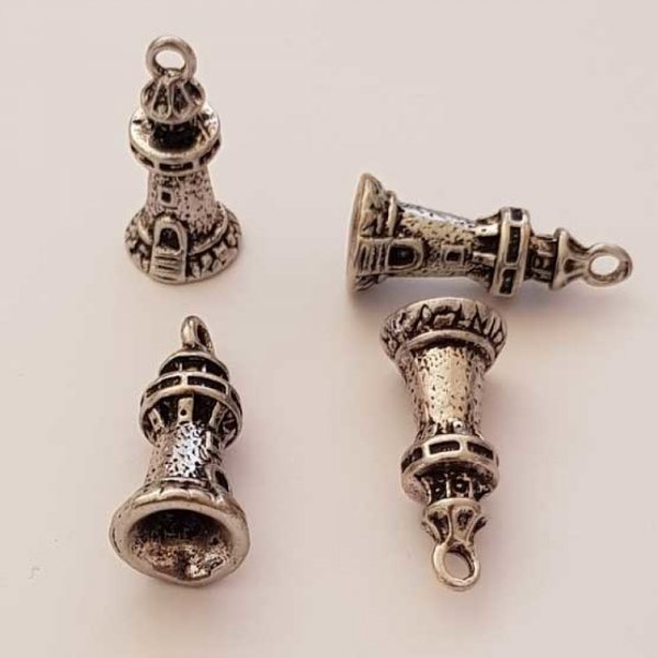 Breloque phare mer N&deg;01 Argent