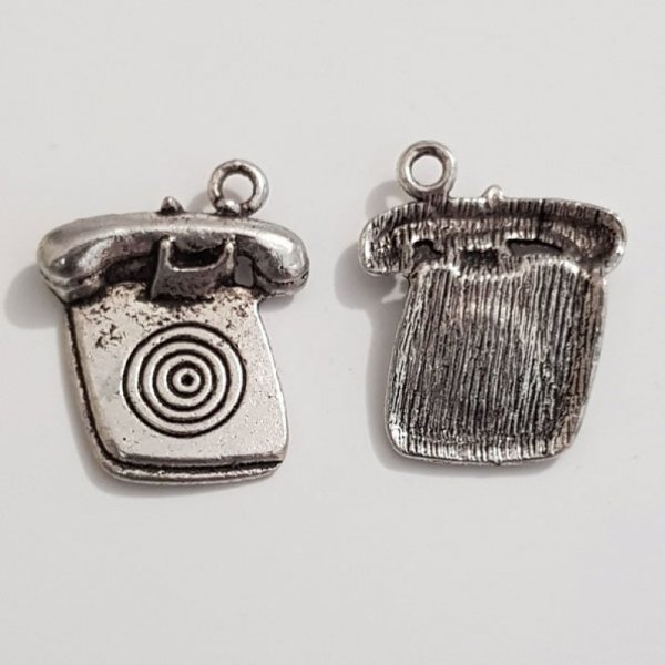 Breloque t&eacute;l&eacute;phone vintage N&deg;02