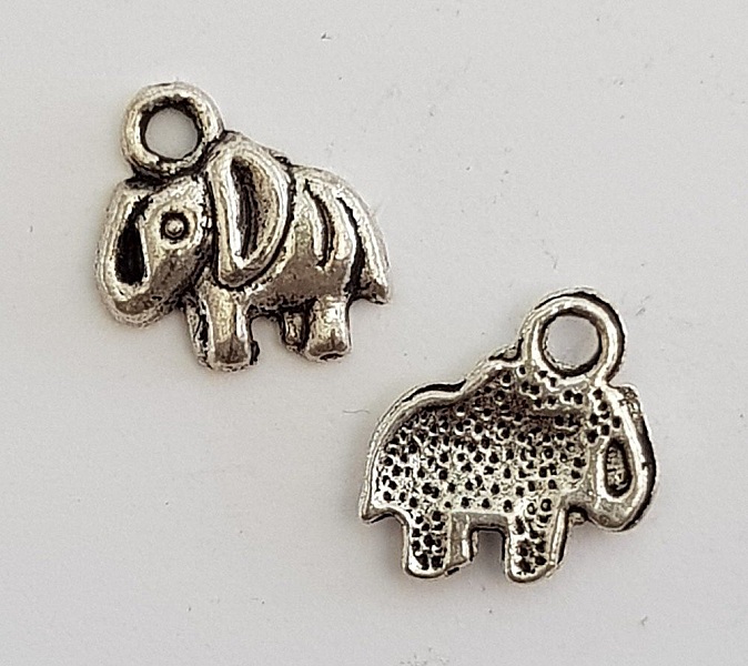 Breloque &Eacute;l&eacute;phant N&deg;01 x 2 pi&egrave;ces