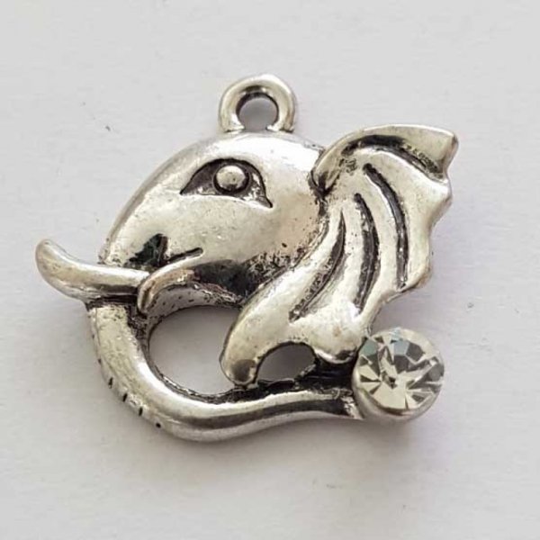 Breloque &Eacute;l&eacute;phant N&deg;12 Argent Lot de 2 pi&egrave;ces