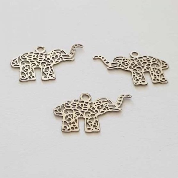 Breloque &Eacute;l&eacute;phant N&deg;13 Argent