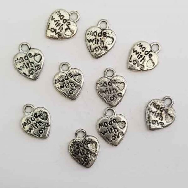 Breloques C&oelig;ur N&deg;10 x 10