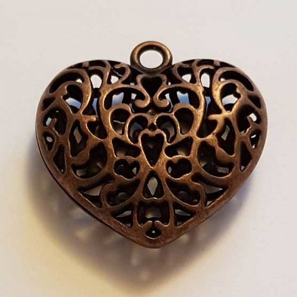 Breloques C&oelig;ur N&deg;43 Bronze