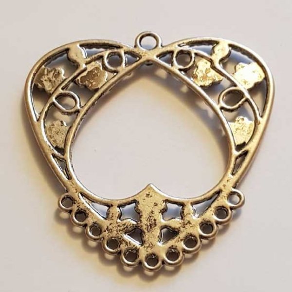 Breloques C&oelig;ur N&deg;45 Argent
