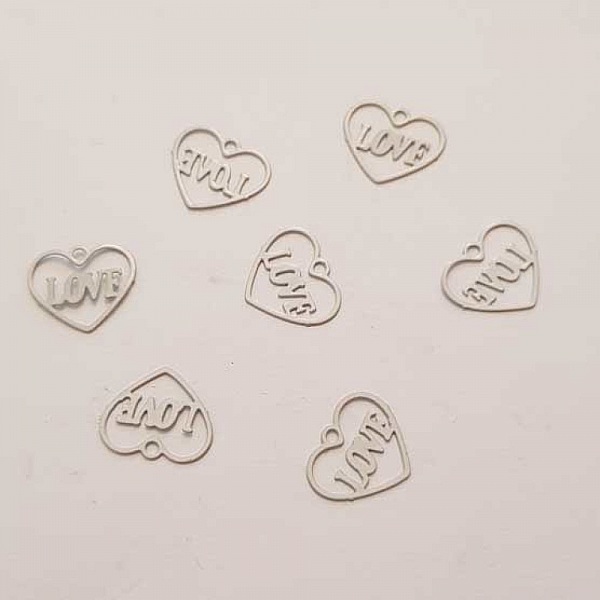 Breloques C&oelig;ur N&deg;87 C&oelig;ur Blanc Love