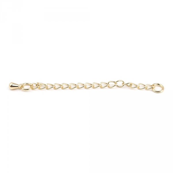 Cha&icirc;ne d'Extension Pour Collier Bracelet en Cuivre Plaqu&eacute; OR
