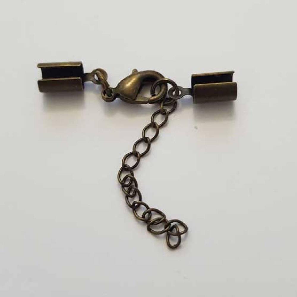 Fermoir mousqueton en métal bronze, 30mm pour bijoux, perles apprêts