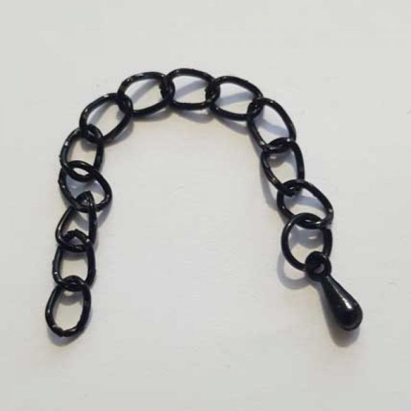 Cha&icirc;ne d'extension 70 mm Noir