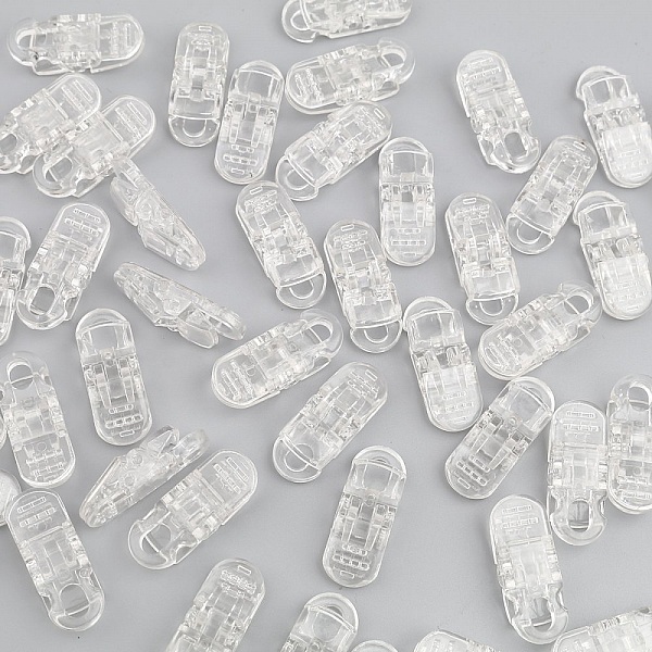 Clips Transparent masque 3.3cm x 1.3cm x 10 pi&egrave;ces