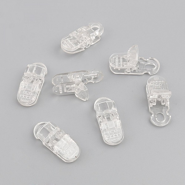 Clips Transparent masque 3.3cm x 1.3cm x 10 pi&egrave;ces