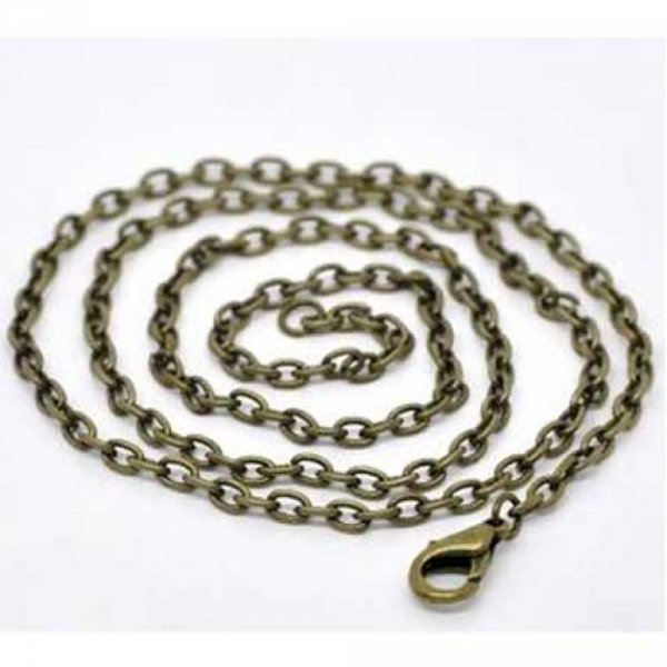 Collier Bronze maille for&ccedil;at de 45.7 cm