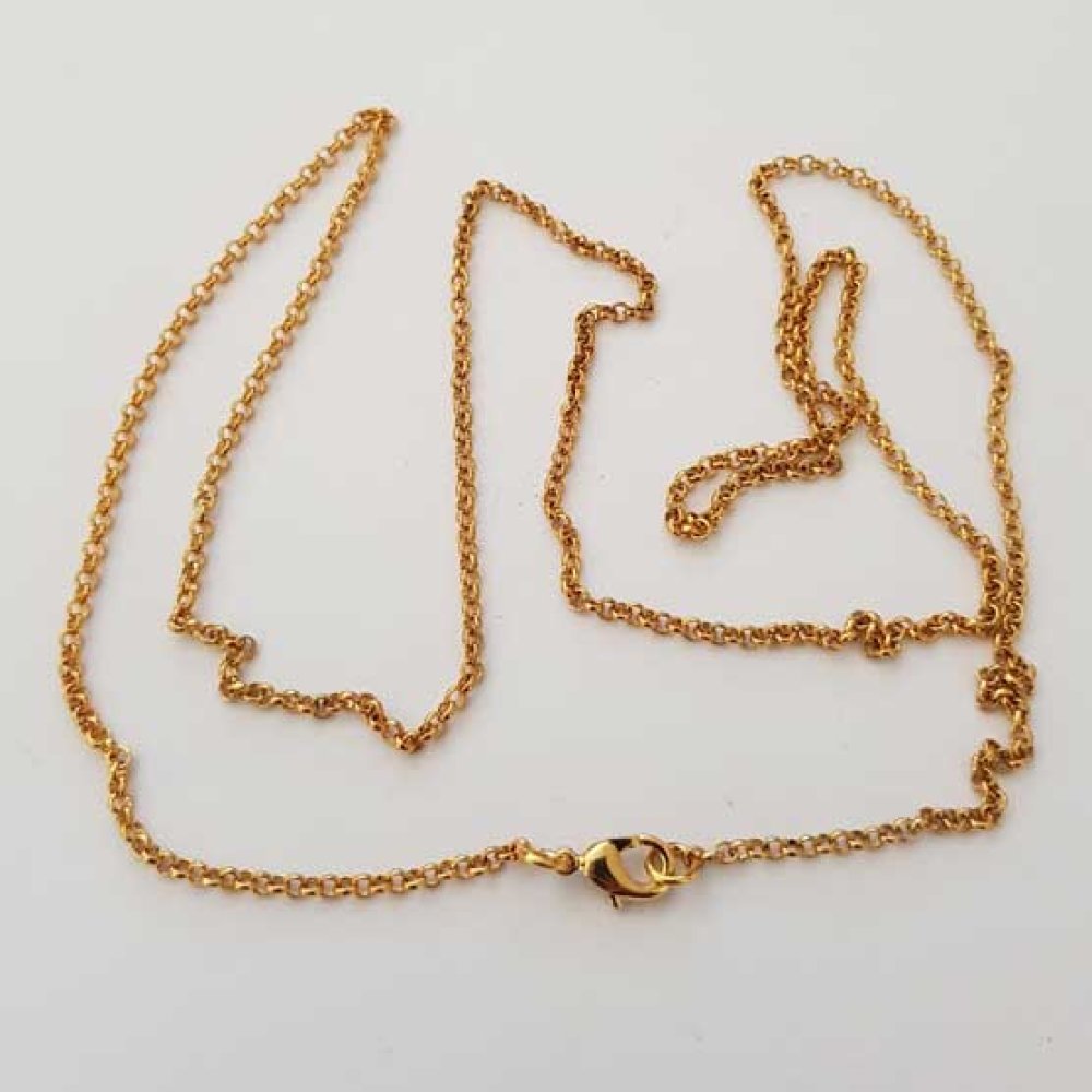 Collier Chaine Doré 02 de 80 cm N°01
