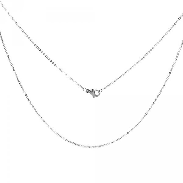 Collier N&deg;06-00 en acier inoxydable maille for&ccedil;at de 46 cm