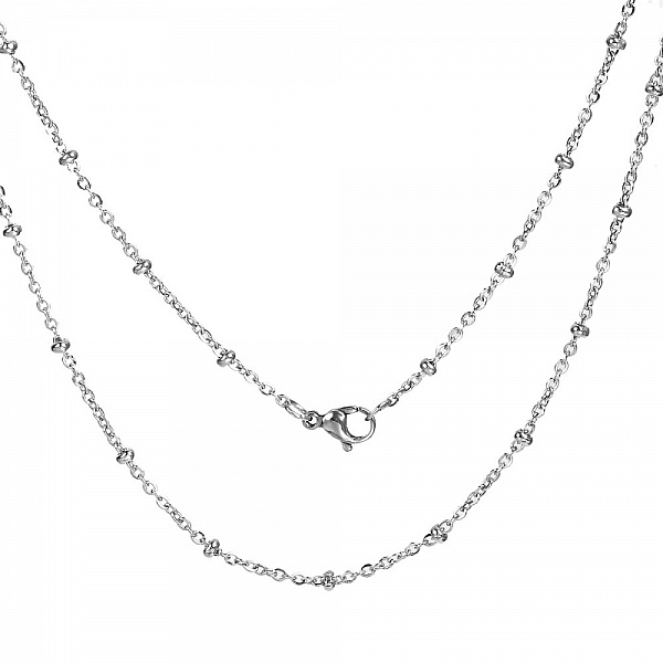 Collier N&deg;06-02 en acier inoxydable maille for&ccedil;at de 50 cm