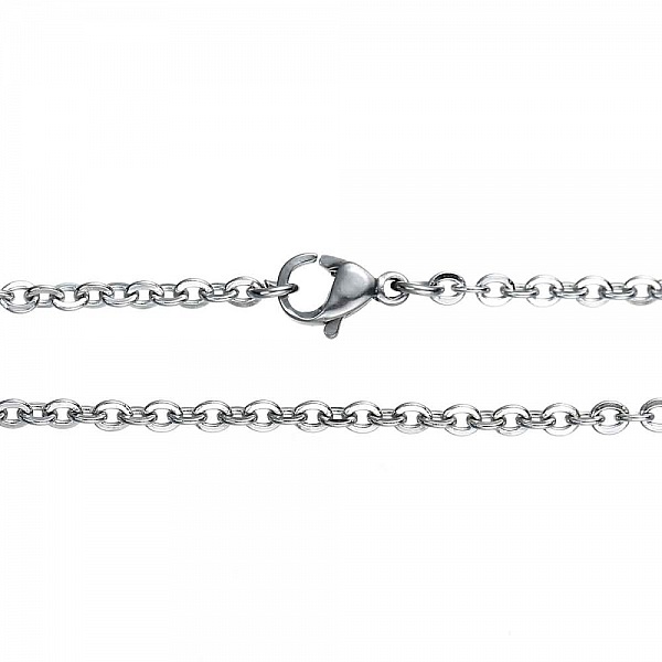 Collier N&deg;06-03 en acier inoxydable maille for&ccedil;at de 50 cm