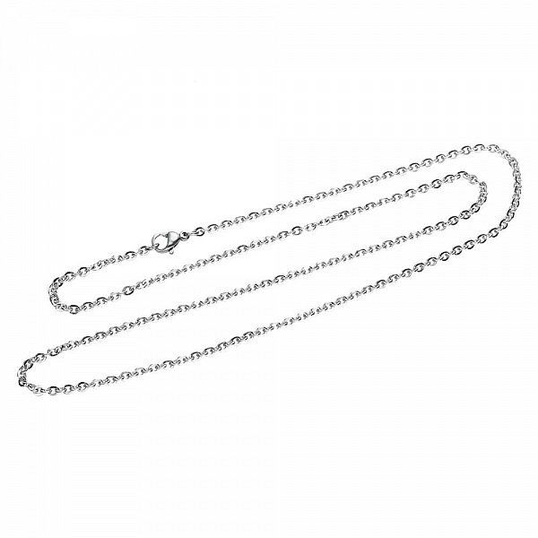 Collier N&deg;06-03 en acier inoxydable maille for&ccedil;at de 50 cm