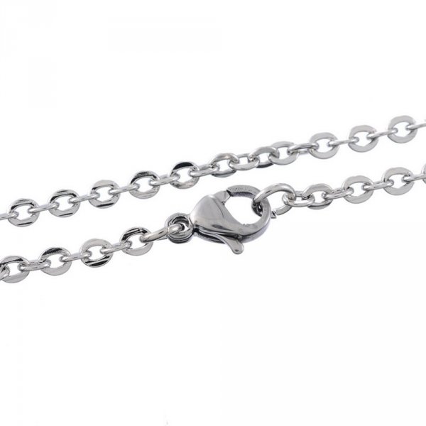 Collier N&deg;06-06 en acier inoxydable maille for&ccedil;at de 70 cm