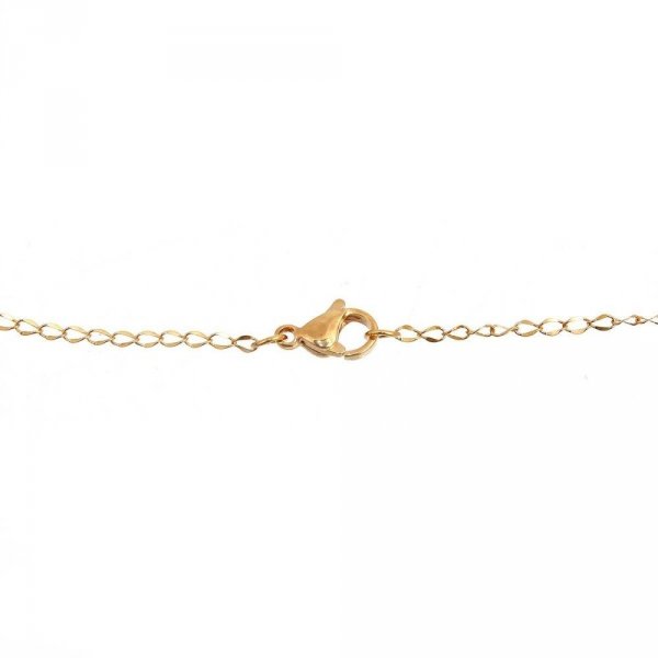 Collier N&deg;07 en acier inoxydable maille cheval de 45 cm