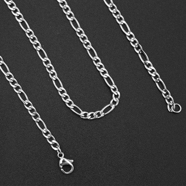 Collier N&deg;11 en acier inoxydable 55 cm